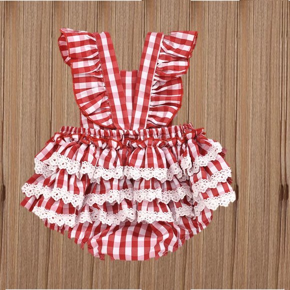 Minnie Mouse First Birthday Romper Minnie Mouse Dress Clothes outfit Jumpsuit - Picture 4 of 7